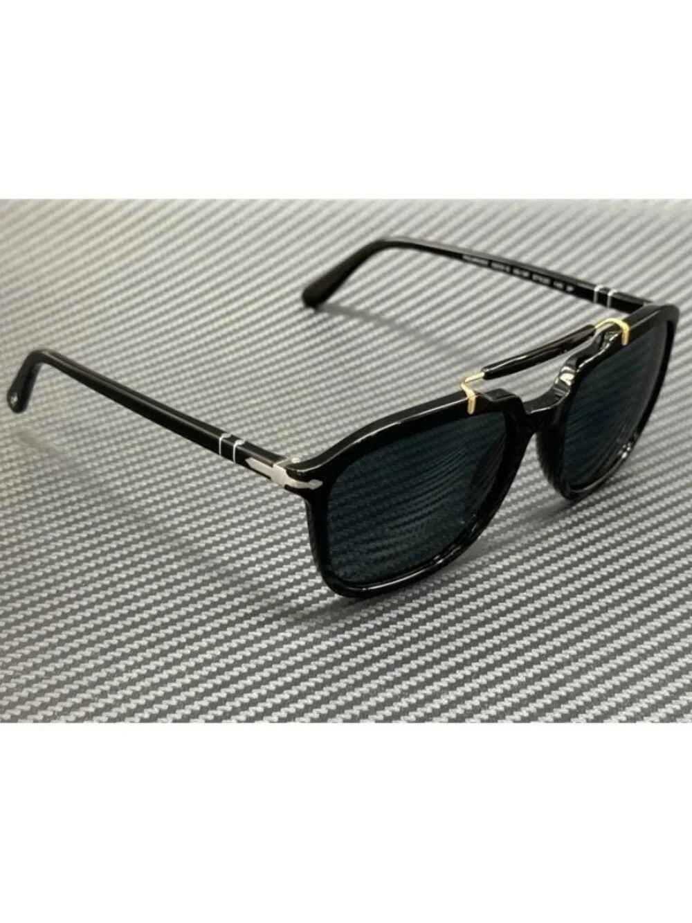 New Persol Men Black Sunglasses 57-20-145